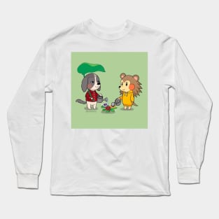 water flowers and drink water Long Sleeve T-Shirt